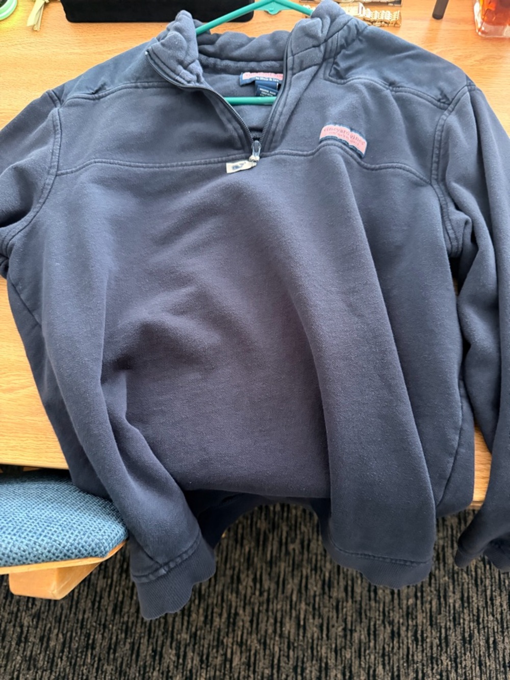 2 Vineyard Vines Men's Navy 1/4 Zip Pullover (men smalls)